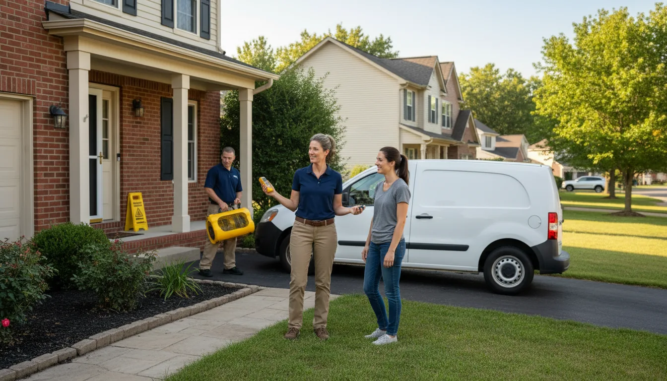 Water restoration image for Dehumidification And Cleanup Services in Wing, ND